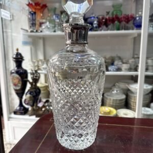 Exquisito botellon de cristal super tallado