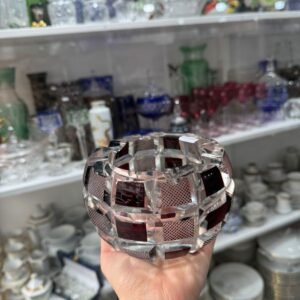 Exquisito cenicero cristal ART-DECO