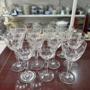 Juego de 11 copas de cristal