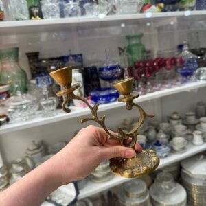 Candelabro de bronce 2 velas