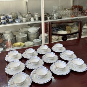 Juego de 12 dúos de café porcelana alemana