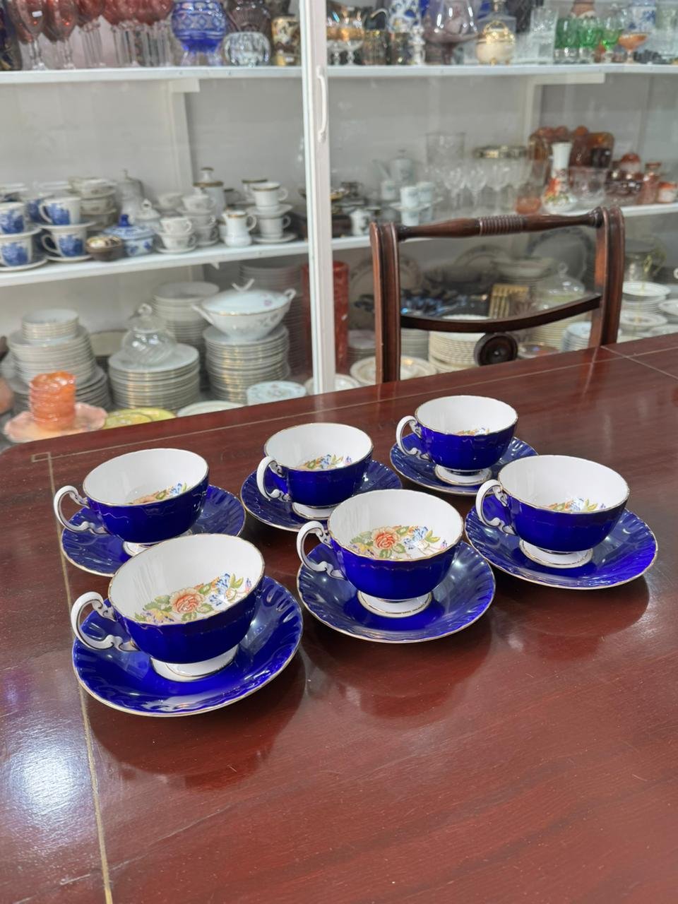 Juego de 6 dúos de té ingleses de colección AYNSLEY - Image 7