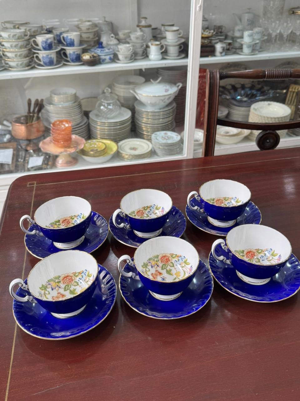 Juego de 6 dúos de té ingleses de colección AYNSLEY - Image 10