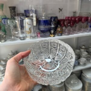 Exquisito cenicero cristal súper tallado