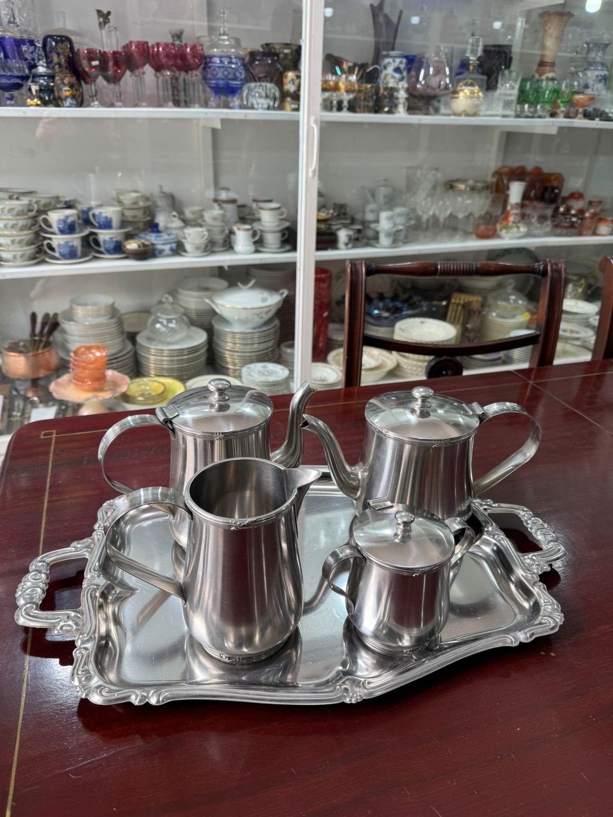 Servicio de té y café metálico - Image 4