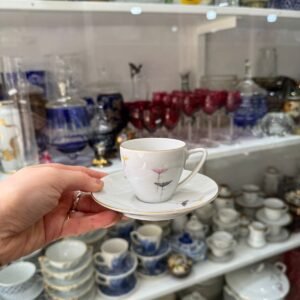 Dúo de café porcelana verbano