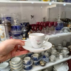 Dúo de café porcelana verbano