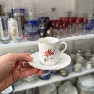 Dúo de café porcelana verbano otoñal