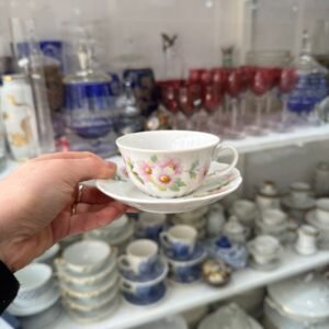 Dúo de café porcelana verbano