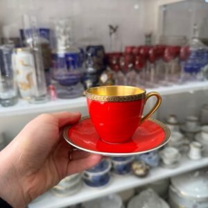 Dúo de café porcelana verbano