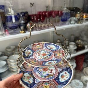 Bombonera 2 niveles de porcelana