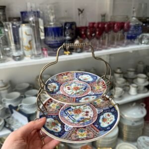 Bombonera 2 niveles de porcelana