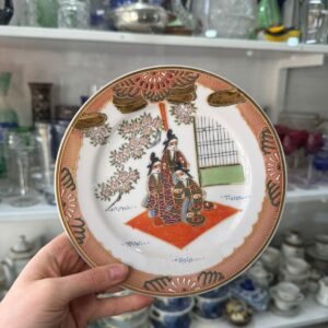 Plato porcelana pintado a mano