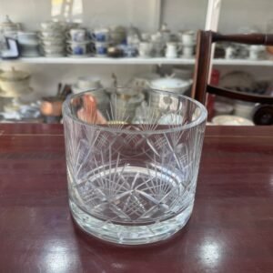 Exquisita hielera de cristal súper tallado