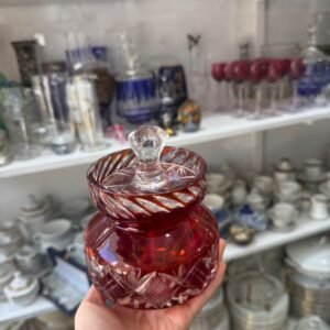 Dulcera cristal súper tallado rubi