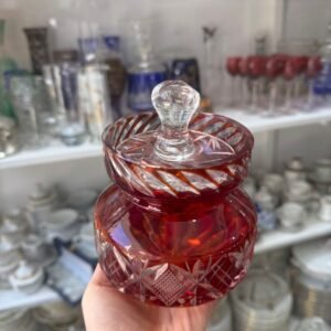 Dulcera cristal súper tallado rubi