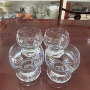 Set de 4 copas para postre de cristal