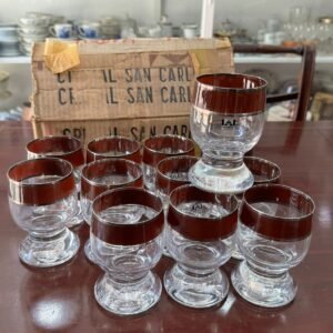 Juego de 12 copas para vino cristal san carlos