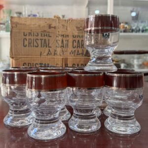 Juego de 12 copas agua o vino cristal san carlos