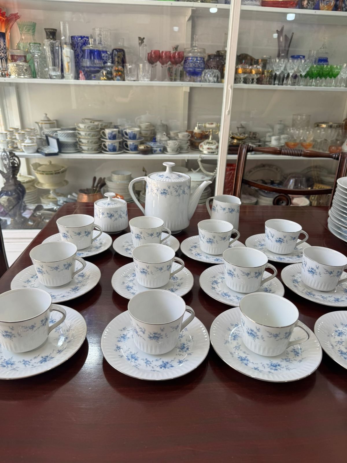Juego de té porcelana tsuji para 12 personas