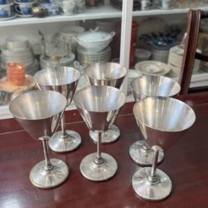 Juego de 6 copas metalicas