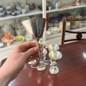 Juego de 6 copas metalicas