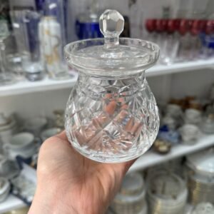 Dulcera de cristal súper tallado