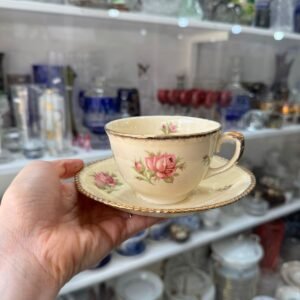 Dúo de té inglés romantico