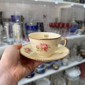 Dúo de té inglés romantico