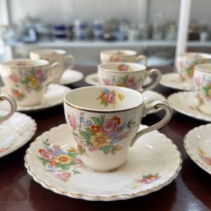 Juego de 10 dúos de café ingleses J&G MEAKIN