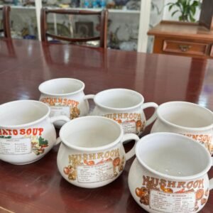 Juego de 6 tazas soperas 90´S