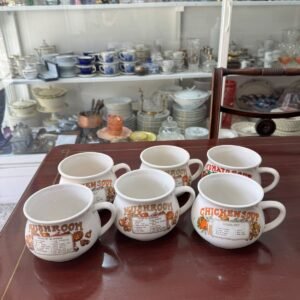 Juego de 6 tazas soperas 90´S