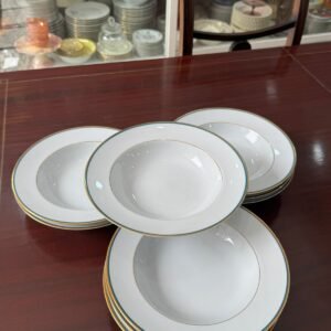 Juego de 9 platos hondos porcelana