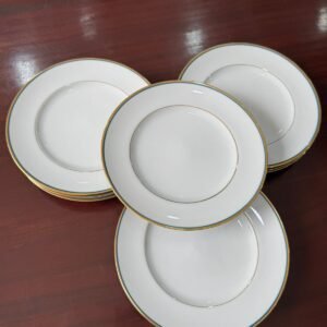 Juego de 9 platos de postre porcelana