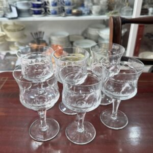 Juego de 6 copas de cristal