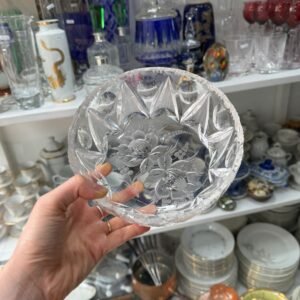 Ensaladera de cristal tallado
