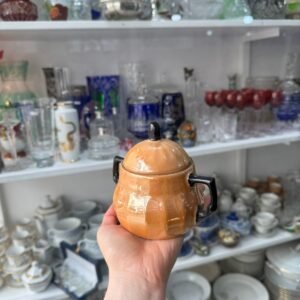 Azucarera porcelana alemana tornasolada