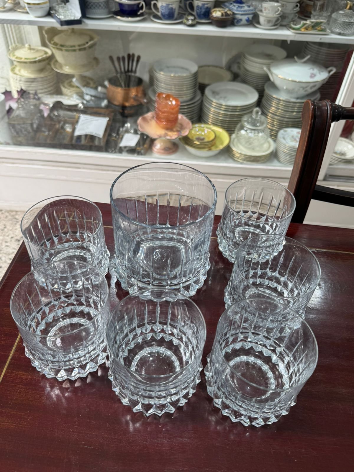 Exquisito juego de whisky hielera con 6 vasos cristal súper tallado - Image 4