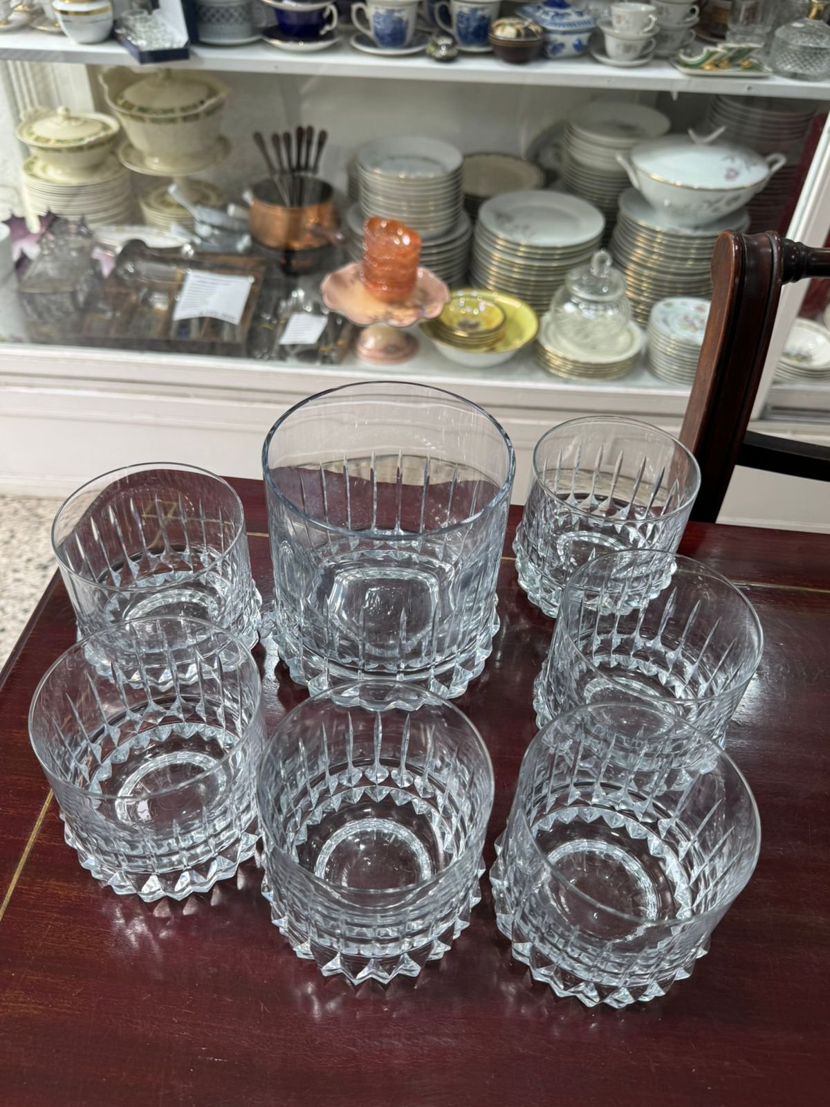 Exquisito juego de whisky hielera con 6 vasos cristal súper tallado - Image 2