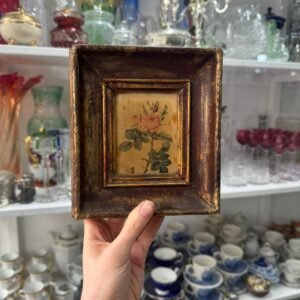 Cuadro vintage marco dorado