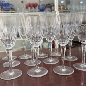 Juego de 12 copas de cristal para agua o vino