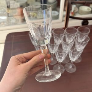 Juego de 12 copas de cristal para vino