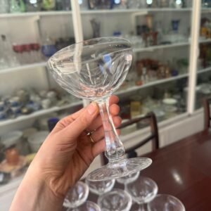 Juego de 9 copas brindis o postre cristal