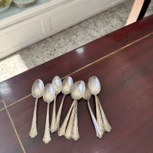 Juego de 12 cucharas plata 800 de té o café