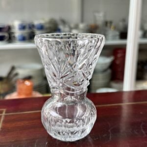 Florero violetero o jazminero cristal súper tallado