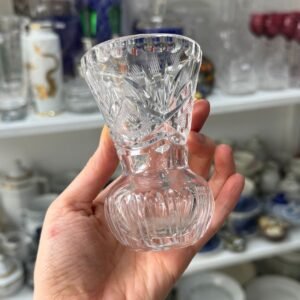 Florero violetero o jazminero cristal súper tallado