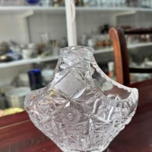 Canasta de cristal súper tallado estilo BACCARAT