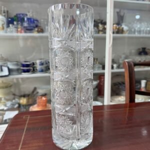 Florero alto cristal súper tallado