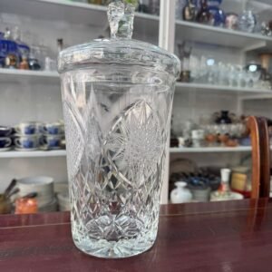 Bombonera de cristal súper tallado euorpeo