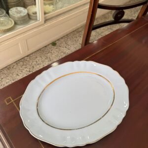 Fuente oval inglesa celeste pastel MEAKIN